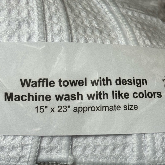 Waffle Towel With Funny Quote Design 15" x 23" By The Crafting Box - Picture 5 of 5